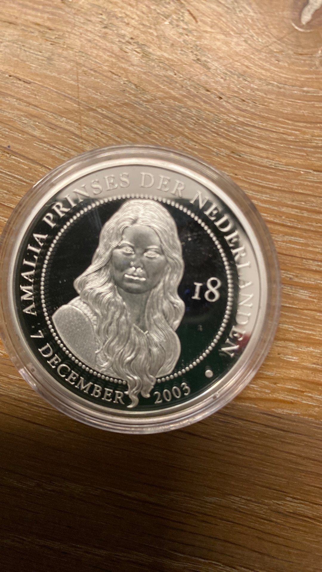 Munt Amalia 18 jaar, Ophalen, Euro's