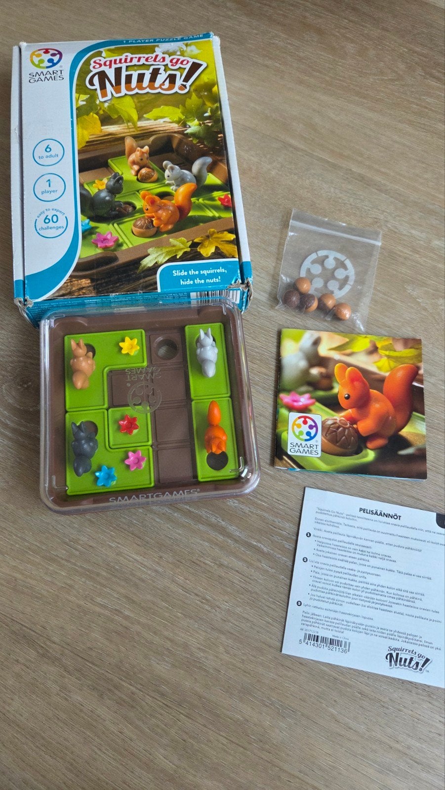 SmartGames Squirrels Go Nuts!, Ophalen of Verzenden, Minder dan 500 stukjes, Zo goed als nieuw, Rubik's of 3D-puzzel