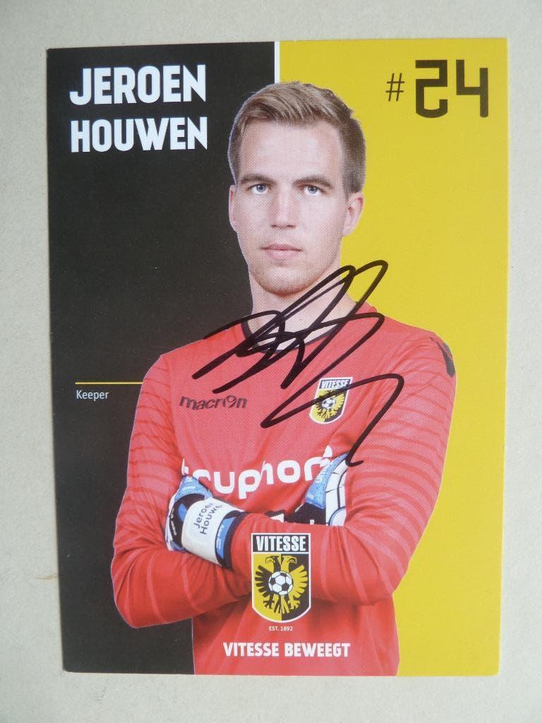 Spelerskaart. Jeroen.Houwen. Vitesse   2016/2017, Ophalen of Verzenden, Zo goed als nieuw, Vitesse, Spelerskaart