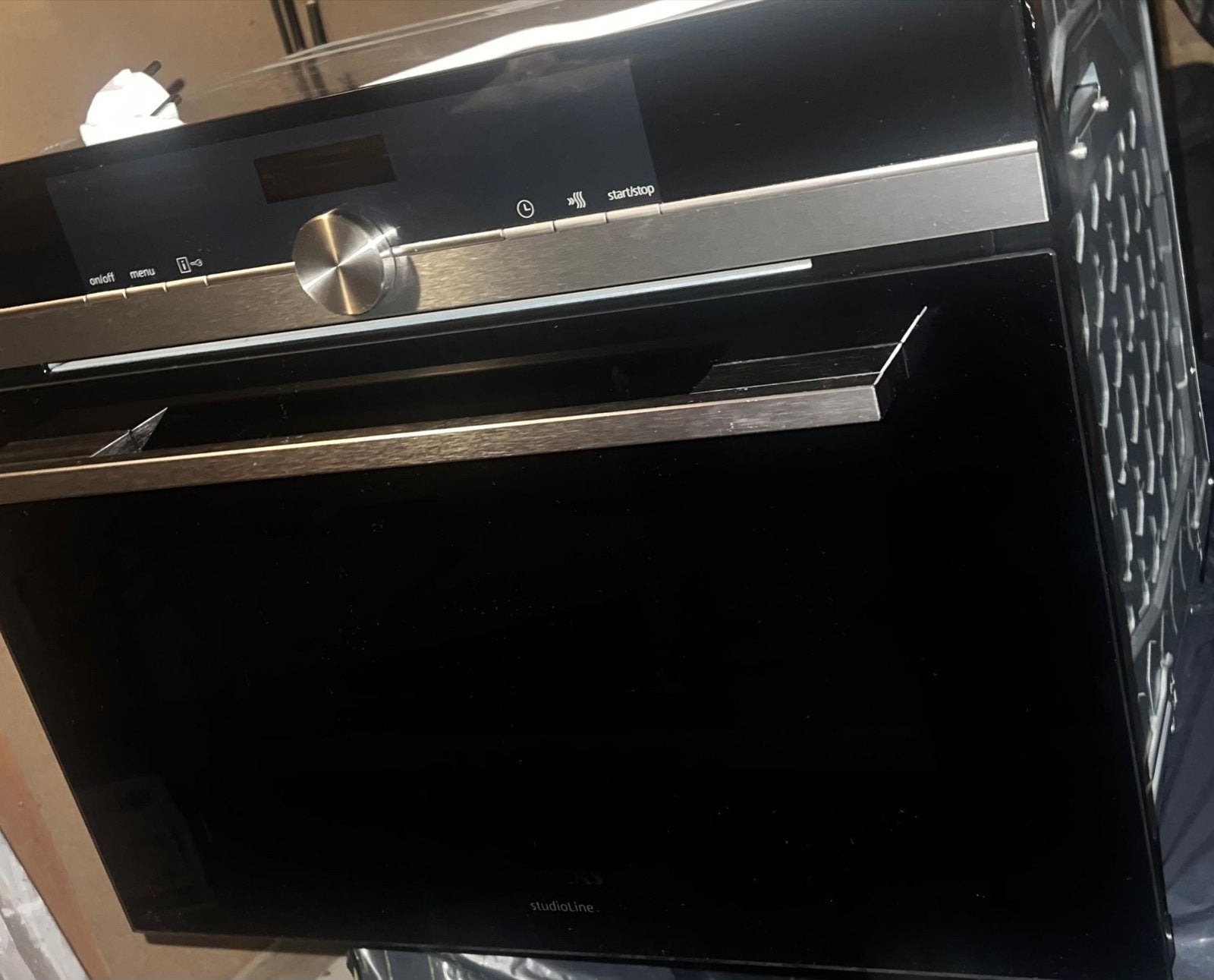 Siemens StudioLine iQ700 Black Steel compacte inbouwoven, Witgoed en Apparatuur, Ovens, Ophalen, 45 tot 50 cm, Oven, Hete lucht