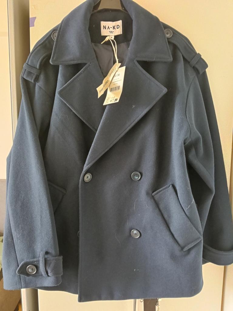 NA-KED Jas Marine blauw 36, Ophalen of Verzenden, Zo goed als nieuw, Maat 36 (S), Blauw