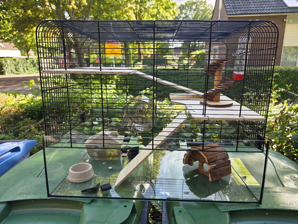 Hamsterkooi, Dieren en Toebehoren, Kooi, Minder dan 75 cm, Zo goed als nieuw, Hamster