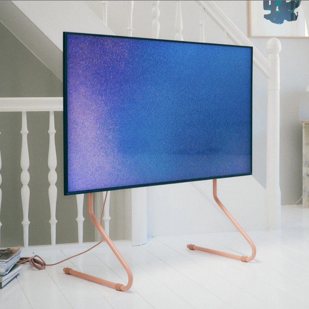 Pedestal Sway Dusty Rose tv standaard, Huis en Inrichting, Kasten | Televisiemeubels, Ophalen, 25 tot 50 cm, Minder dan 100 cm