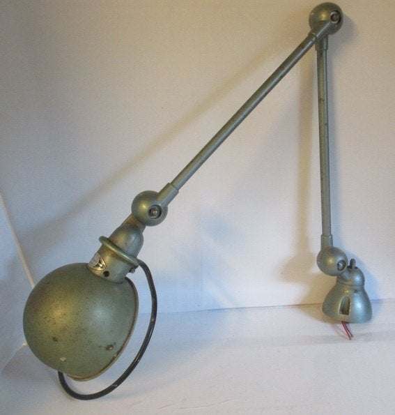 antieke originele industriele Jielde lamp 2 armen   6, Verzenden