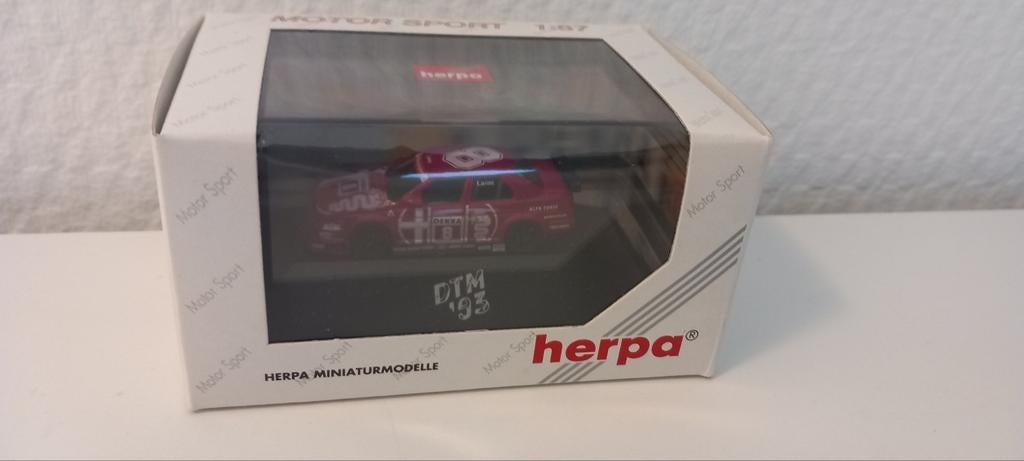 Herpa 1/87 Alfa 155 DTM Larini 1993, Hobby en Vrije tijd, Modelauto's | 1:87, Ophalen of Verzenden, Zo goed als nieuw, Auto, Herpa