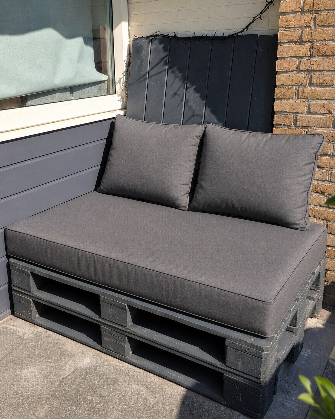 pallet bank voor bijv balkon, Ophalen, Hout