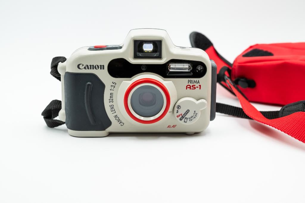 Canon AS-1 (Prima AS-1/Sure Shot A-1) met tas/riem, Ophalen, Gebruikt, Compact, Canon