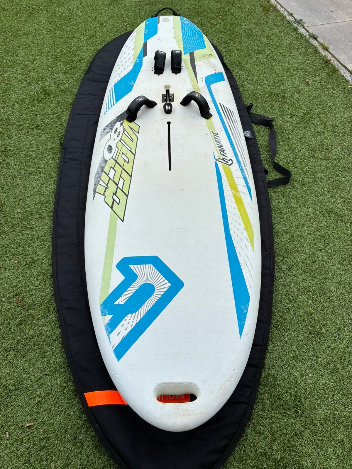 Fanatic Viper 80 (190L) Beginnersboard + Boardbag & Vin!, Ophalen, 250 tot 300 cm, Gebruikt, Fanatic