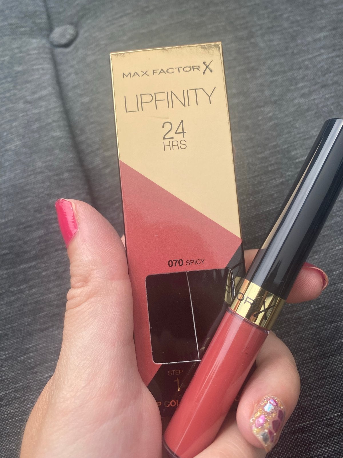 Max Factor Lipfinity 24HRS - 070 Spicy (zonder topcoat), Lippen, Verzenden, Nieuw, Make-up