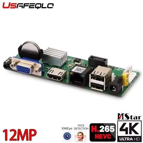H.265 9CH * 4K NVR Board IP Camera Max 8T  CMS XMEYE SATA, Ophalen of Verzenden, Zo goed als nieuw, Buitencamera