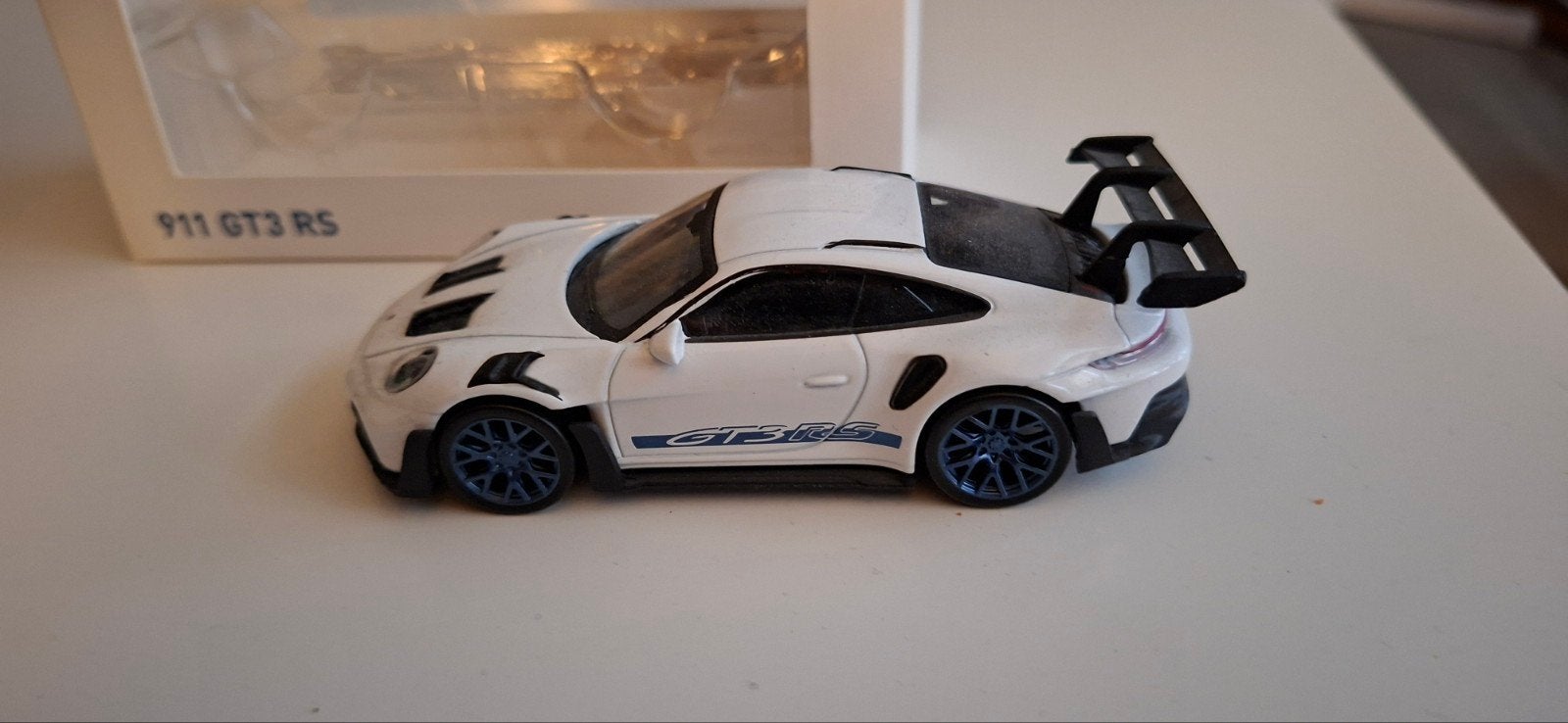 Porsche gt3 rs schaalmodel norev 1.43 nieuw, Ophalen, Nieuw, Auto, Norev