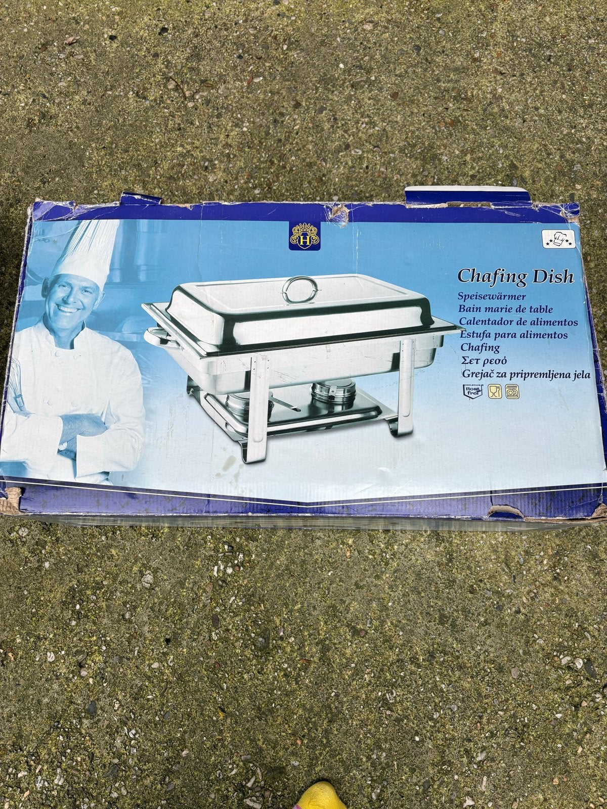 Chafing Dish Speisewärmer Bain Marie 3x 1/3 GN, Ophalen, Zilver, Metaal, Overige merken