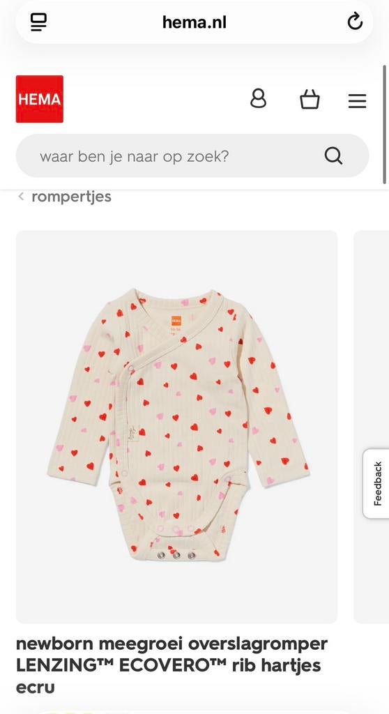 Op zoek naar romper hartjes Hema, Ophalen of Verzenden, Gebruikt, Jongetje of Meisje, Overige typen