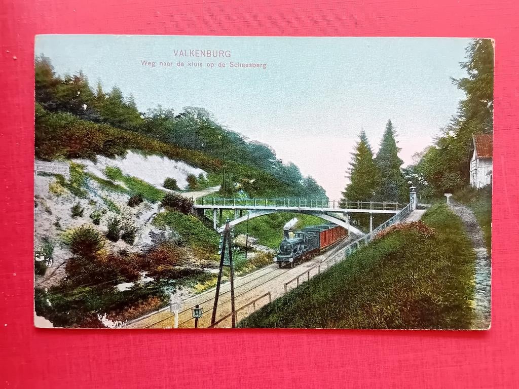 Ansichtkaart Valkenburg, Ophalen of Verzenden, Trein