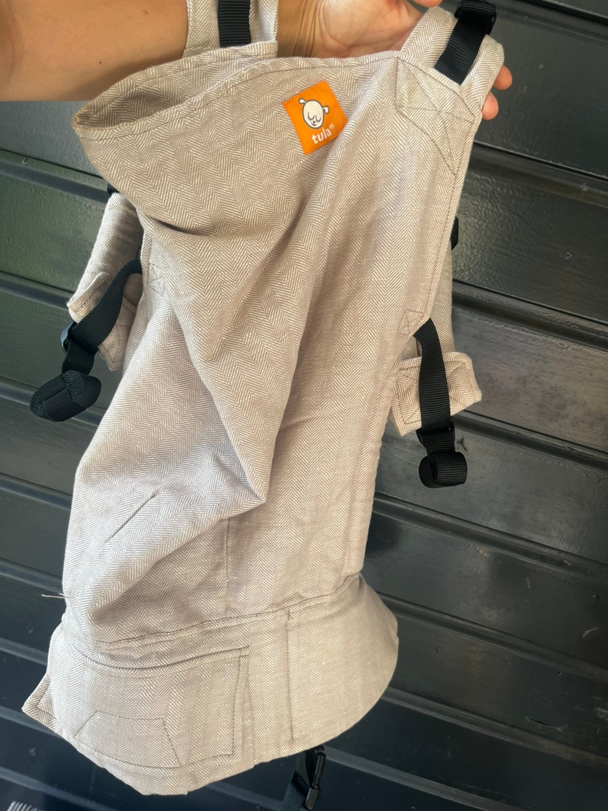 Draagzak Tula toddler linen sand, Overige merken, Buik of Rug, Ophalen of Verzenden, Zo goed als nieuw