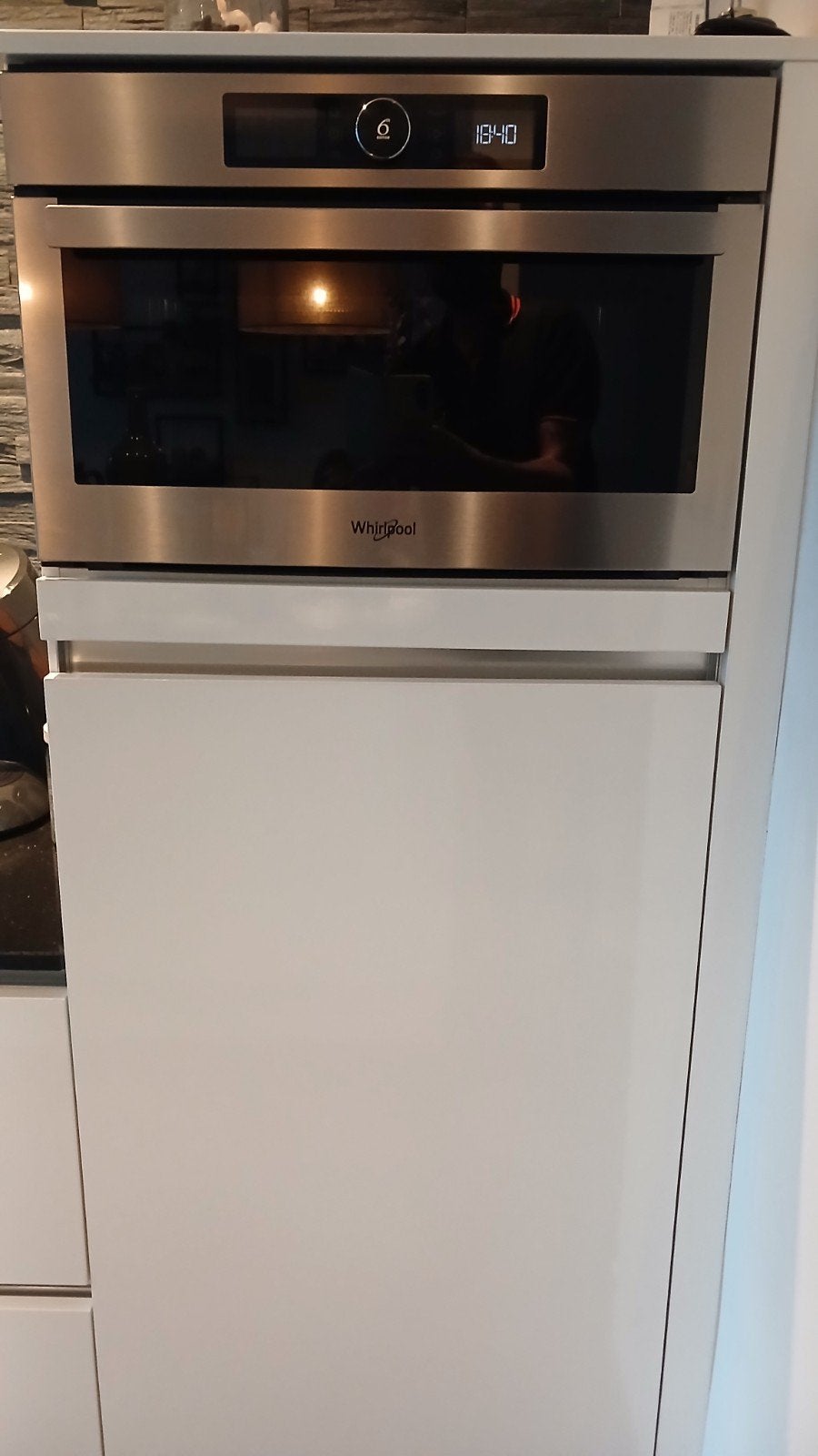 Whirlpool AMW 730 IX Inbouw Combimagnetron, Ophalen, Combimagnetron, Crisp, Zo goed als nieuw