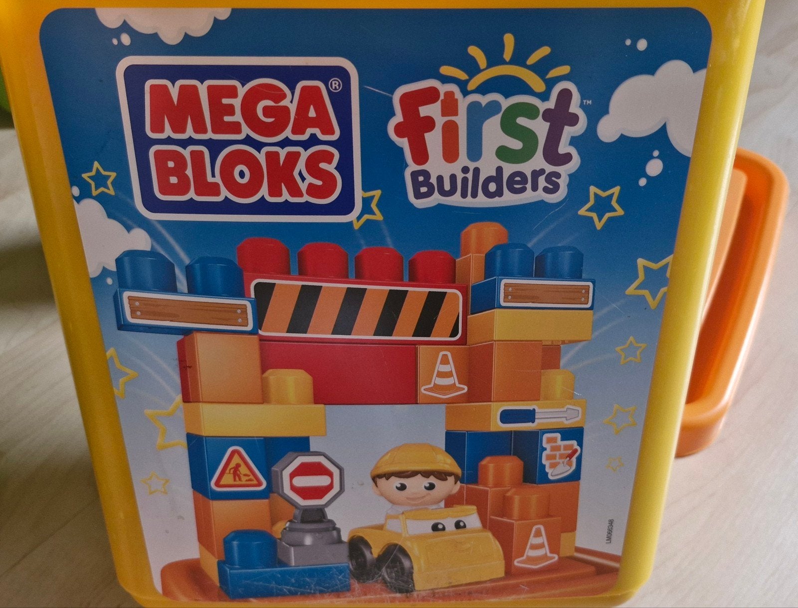 Mega Bloks First Builders bouwblokken in emmer, Kinderen en Baby's, Ophalen, Gebruikt, Megabloks