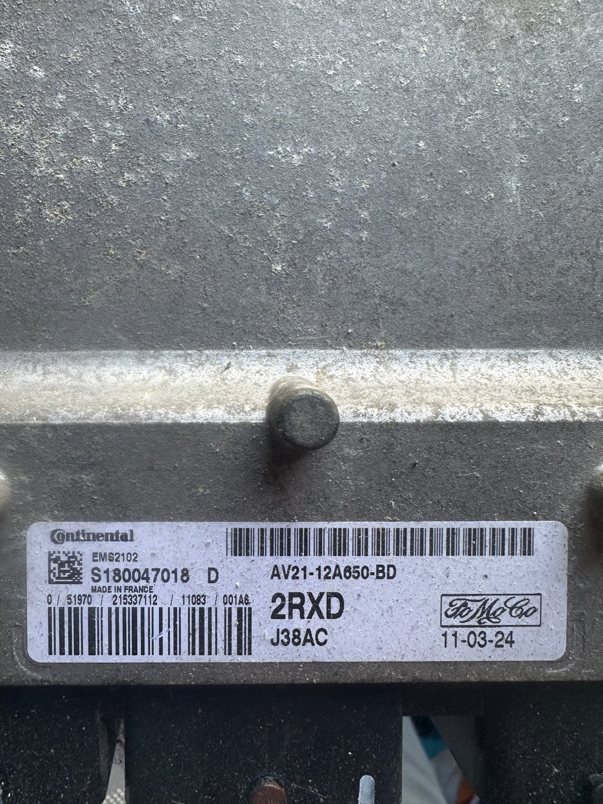 Ford Fiesta EMS2102 ECU - AV21-12A650-BD, Auto-onderdelen, Ophalen of Verzenden, Gebruikt, Ford