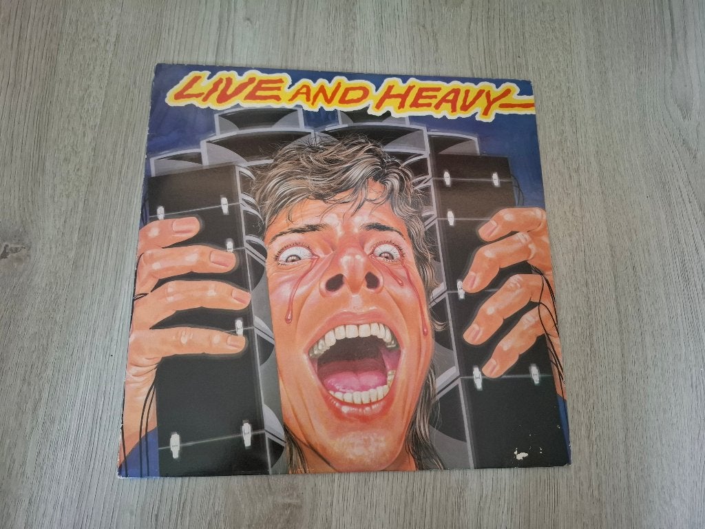 LP verzamel Live And Heavy. (1981), LP, Gebruikt, 12 inch, Rock en Metal