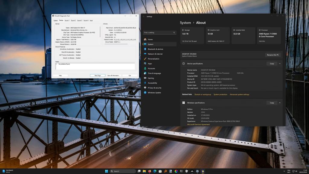 Gaming PC – Ryzen 7 5700X, RX 7800 XT 16GB, 32GB RAM, 2TB, Ophalen, 32 GB, Virtual Reality, AMD Ryzen 5
