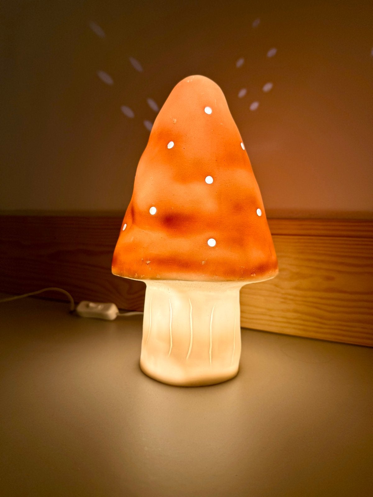 Egmont Toys Paddenstoel Nachtlampje - 28 cm, Kinderen en Baby's, Ophalen of Verzenden, Zo goed als nieuw, Overige merken, Lamp