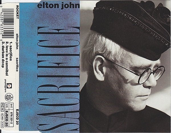Elton John - Sacrifice =3track MAXI = 1,99, Ophalen of Verzenden, Zo goed als nieuw, Pop