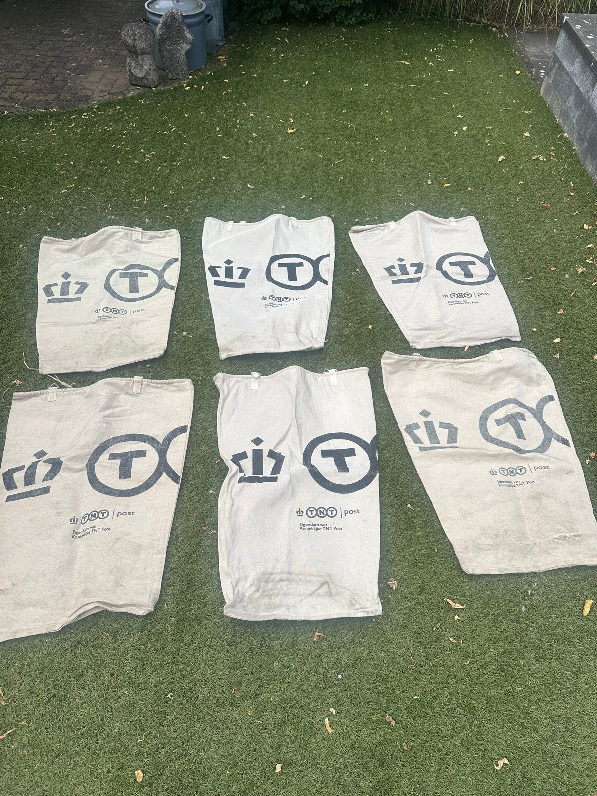 6x Vintage TNT Post zakken - Oude postzakken, Ophalen of Verzenden, Gebruikt