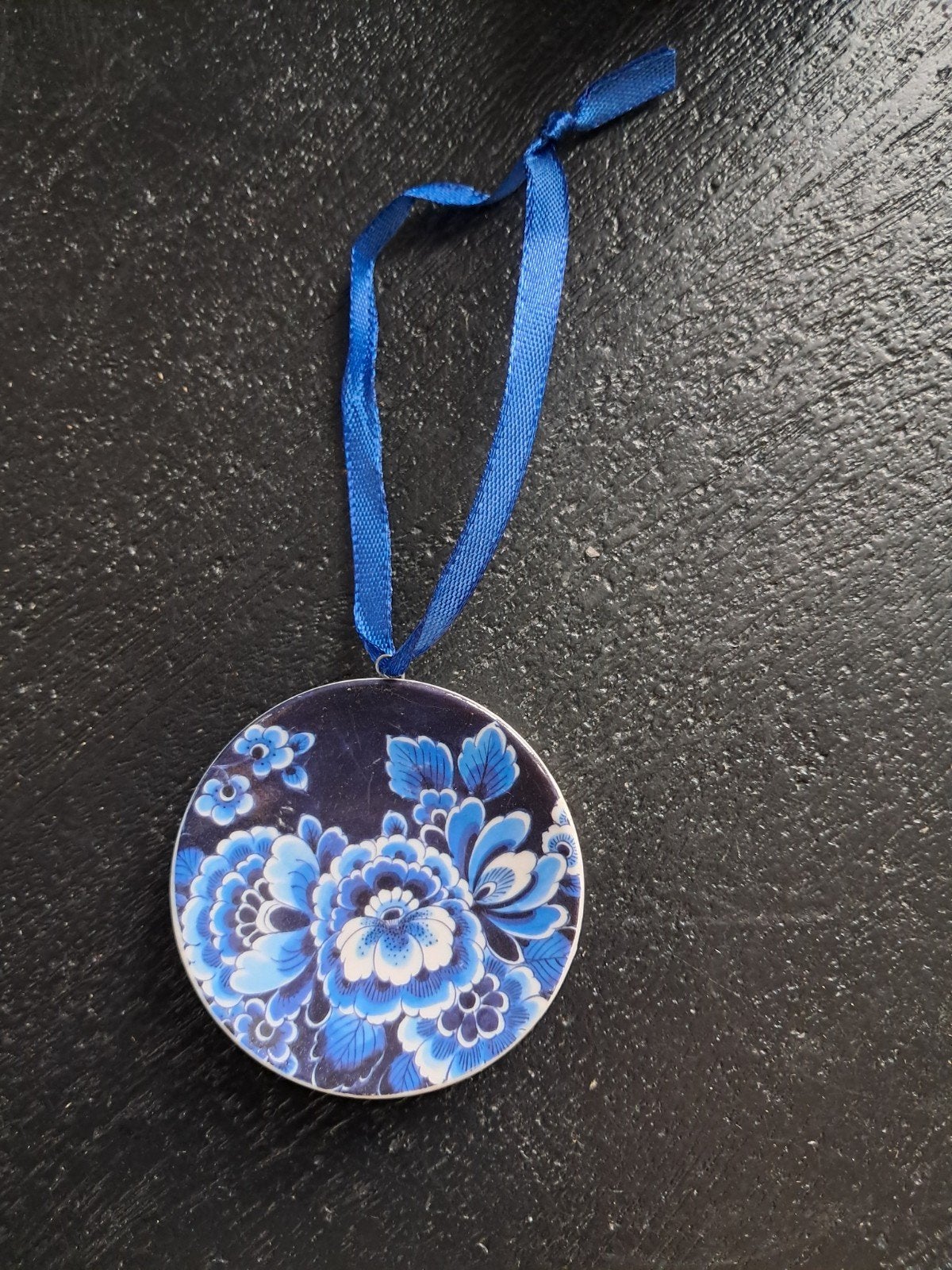 Heinen Delfts Blauw. Mini bordjes. Kerst hangers, Ophalen of Verzenden
