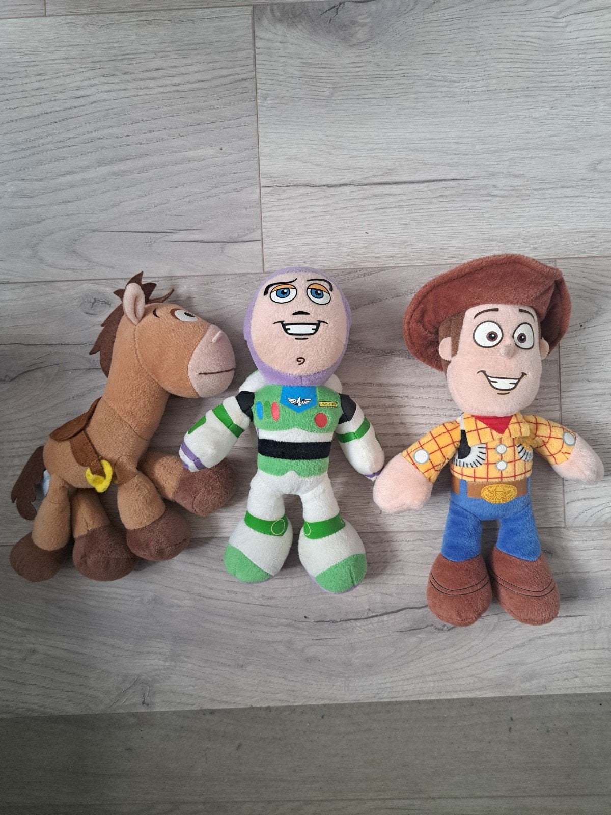 Toy Story Knuffels: Woody, Buzz Lightyear en Bullseye, Ophalen, Disney, Disney, Overige typen