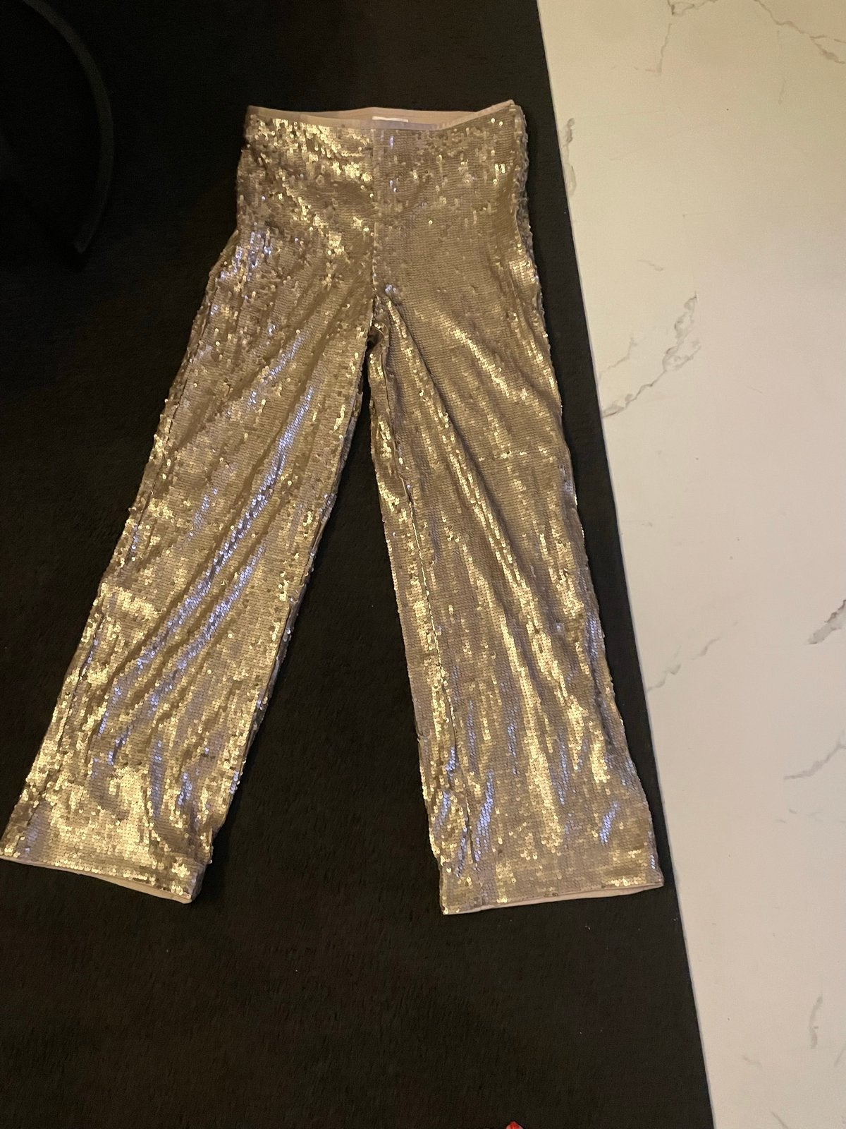 H&M Gouden Pailletten Broek - Maat 40, Maat 38/40 (M), Nieuw, Ophalen of Verzenden, Lang