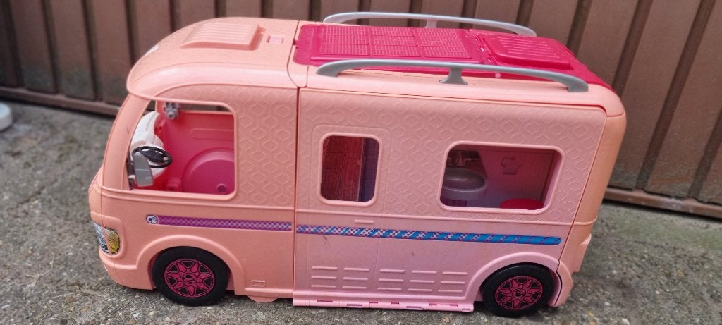 Barbie bus, Ophalen, Gebruikt