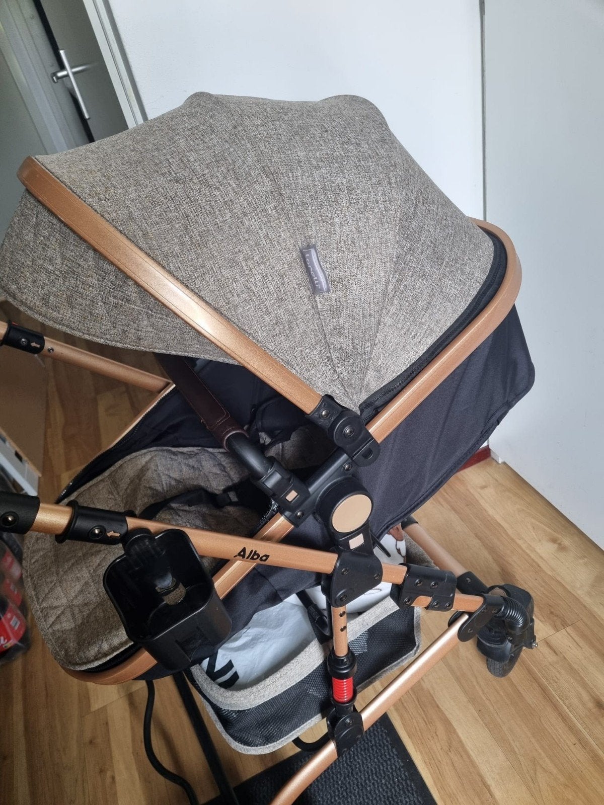 Lorelli Alba Combiwagen met Autostoeltje - Zo goed als nieuw, Zo goed als nieuw, Combiwagen, Verstelbare duwstang, Ophalen