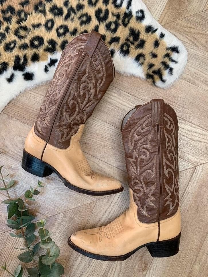 Morgan Boots cowboylaarzen 36 37 western boots laarzen, Hoge laarzen, -, Ophalen of Verzenden, Zo goed als nieuw