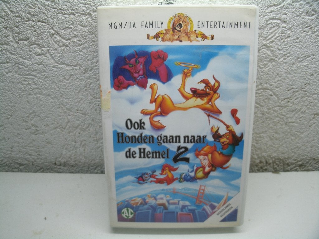 vhs 97a ook honden gaan naar de hemel 2, Cd's en Dvd's, Alle leeftijden, Ophalen of Verzenden, Zo goed als nieuw