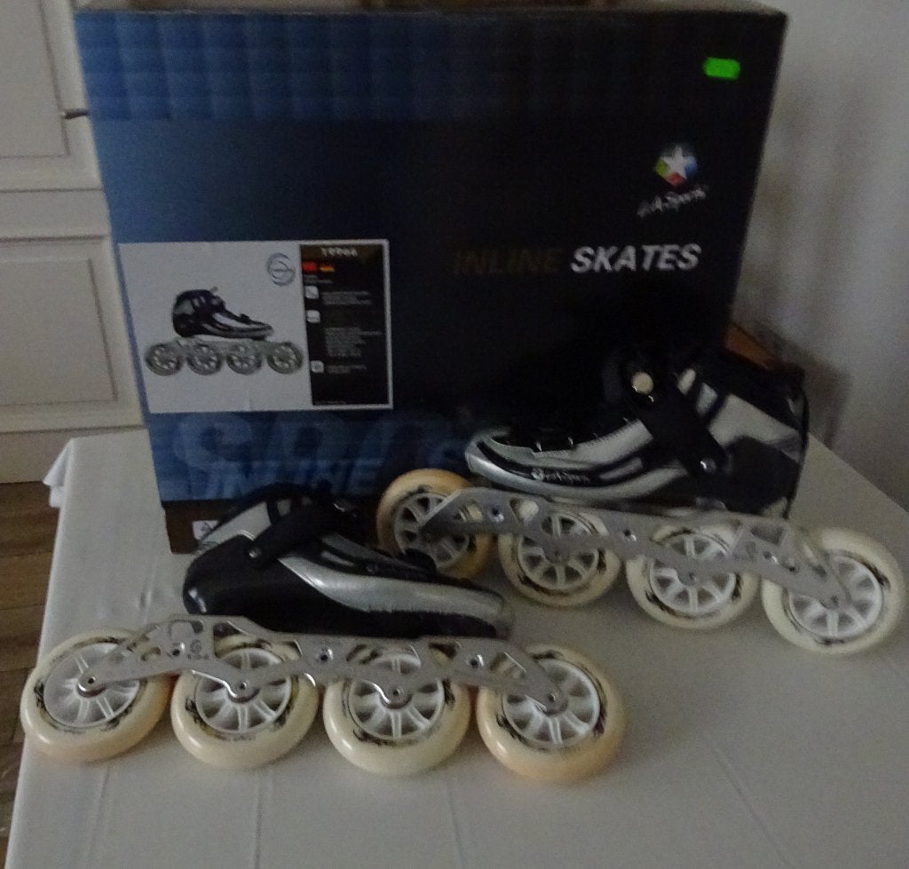 NIEUW Maat 38 LA Sports Pro Skates in zwart/grijs 19966 Prof, Ophalen of Verzenden, Nieuw, Inline skates 4 wielen, K2