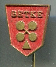 Chocoladefabriek Betke - Amsterdam koper speldje ( W_393), Ophalen of Verzenden, Zo goed als nieuw, Merk, Speldje of Pin