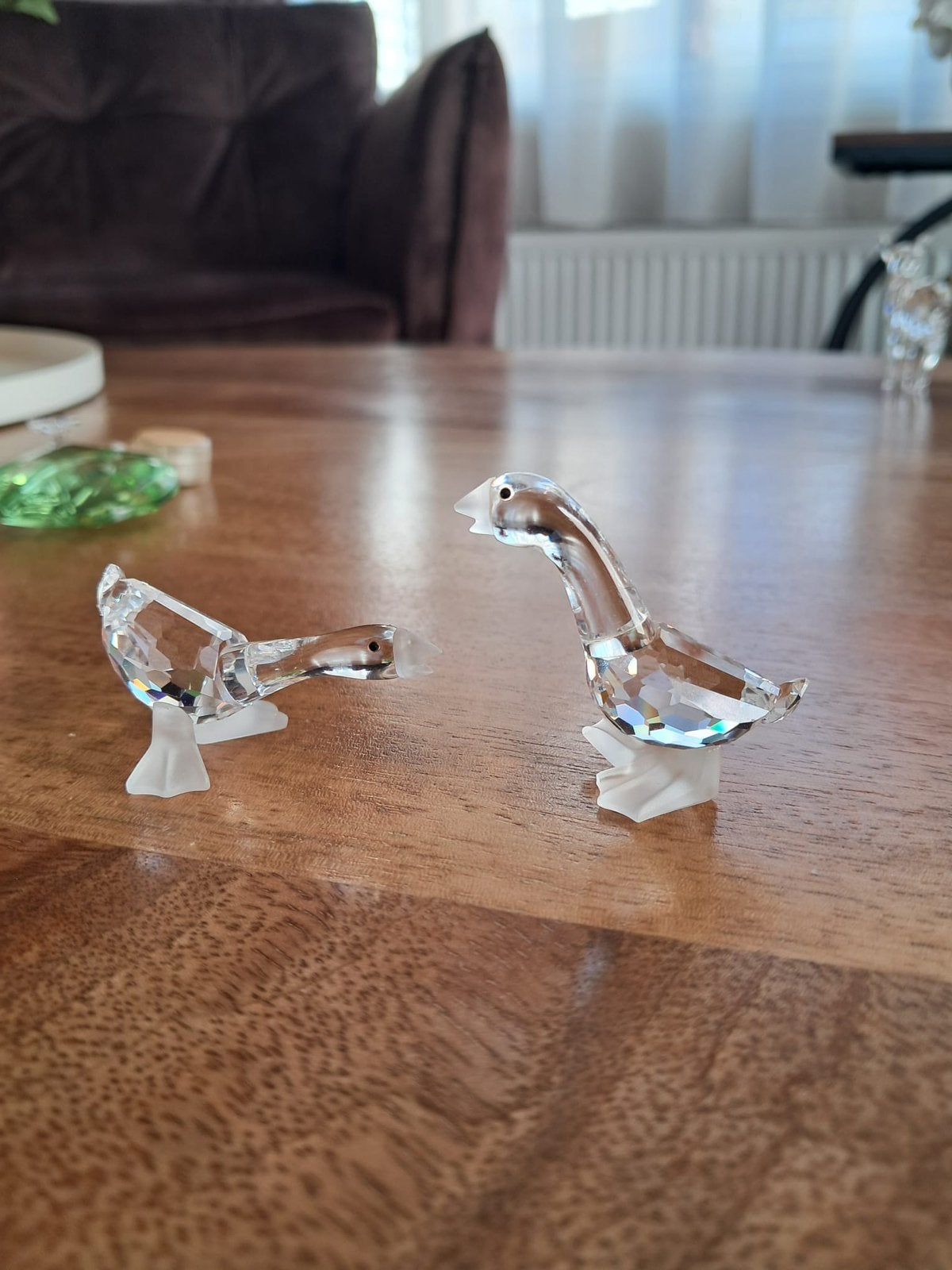 Swarovski ganzen set, Ophalen of Verzenden, Zo goed als nieuw, Figuurtje