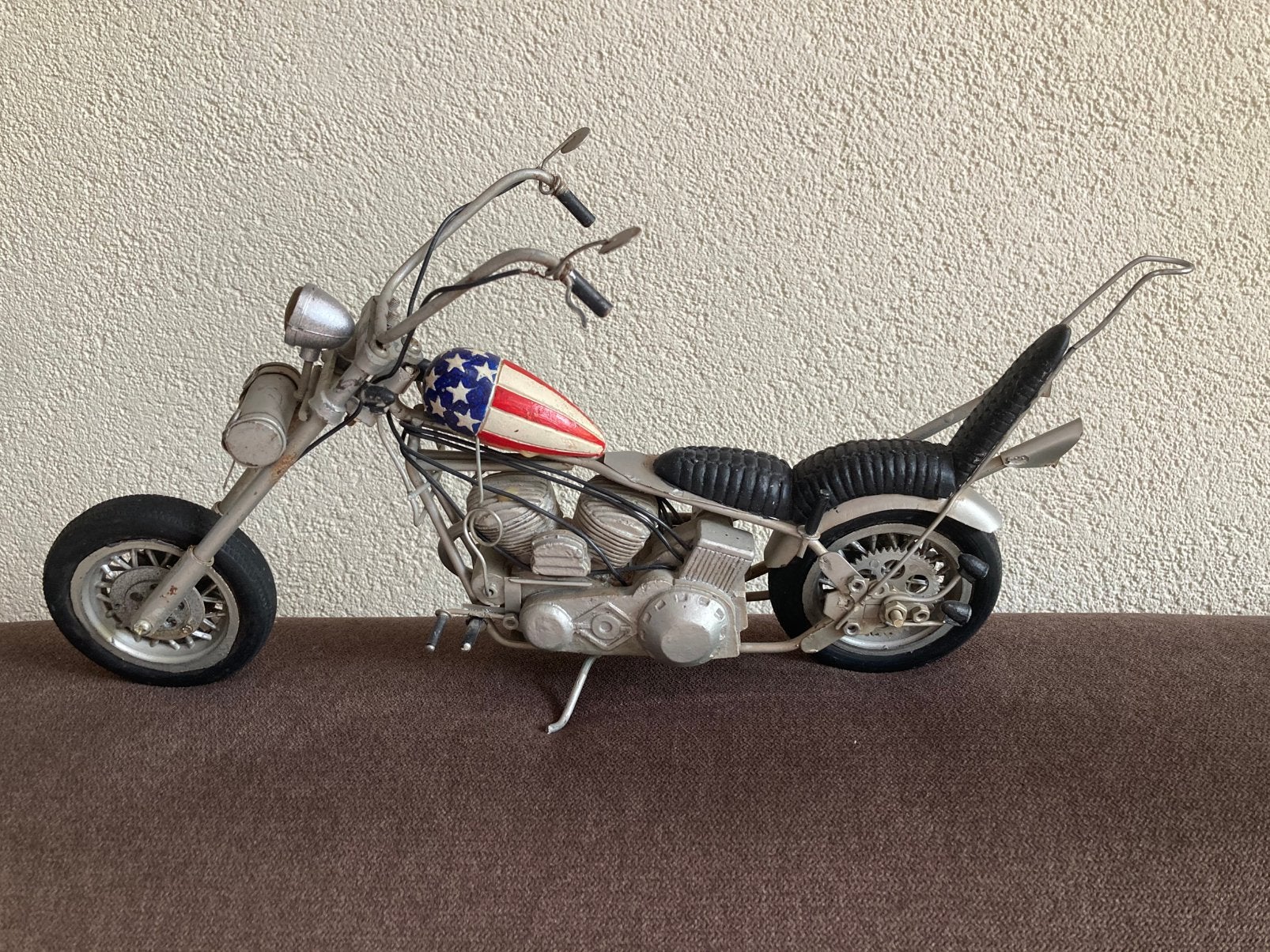 Harley Davidson miniatuur easy rider, Ophalen of Verzenden, Zo goed als nieuw, Groter dan 1:32, Overige merken