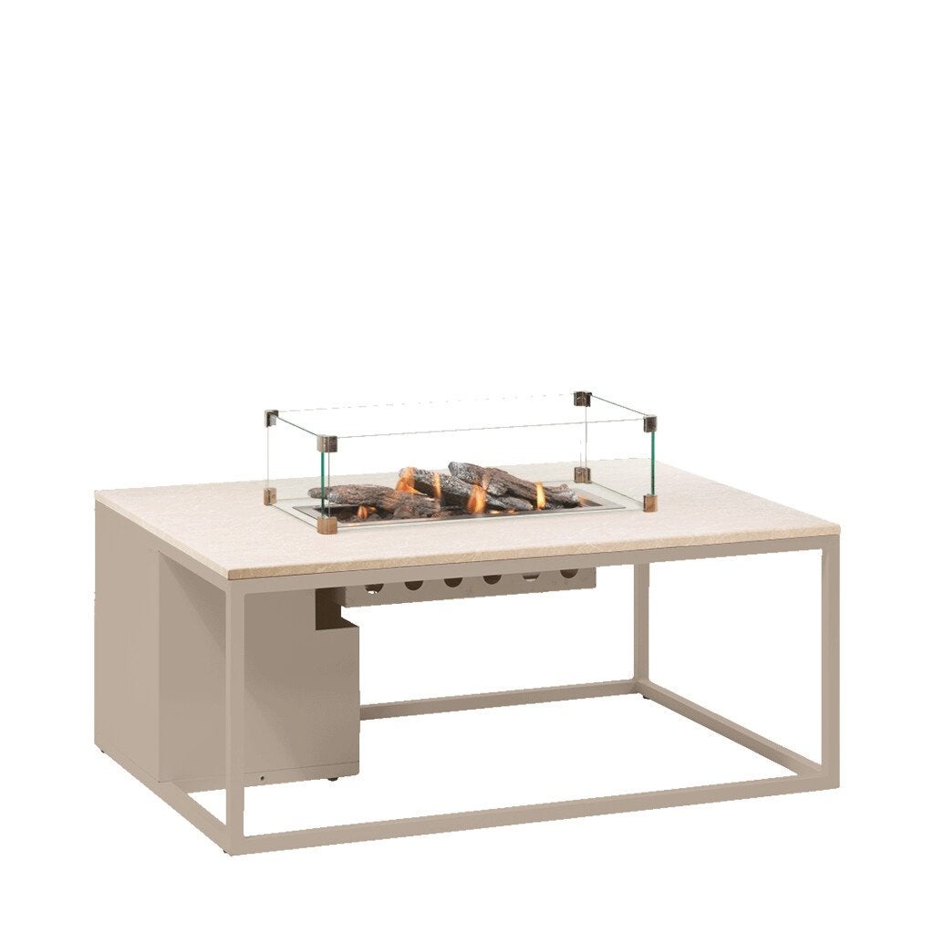 Cosi Loft vuurtafel beige, Ophalen, Zo goed als nieuw, Rechthoekig, Metaal
