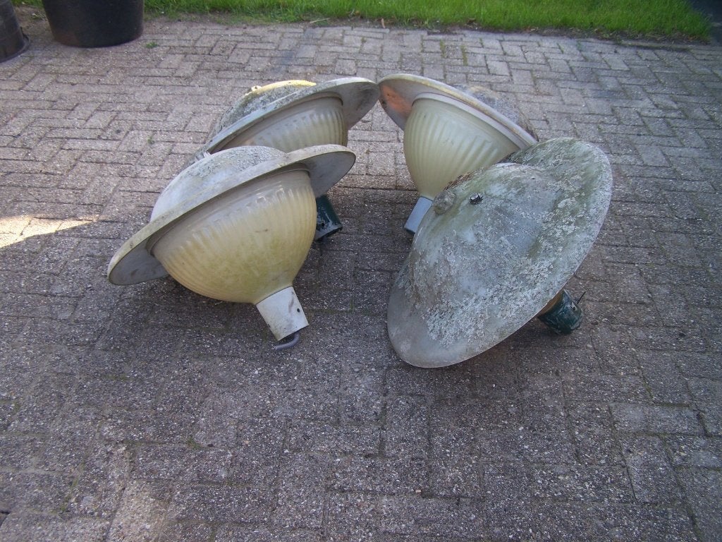 lantaarnpaal , vintage lantaarnpaal , brocante verlichting, Tuin en Terras, Ophalen, Gebruikt, Licht-donker-sensor, Staande lamp