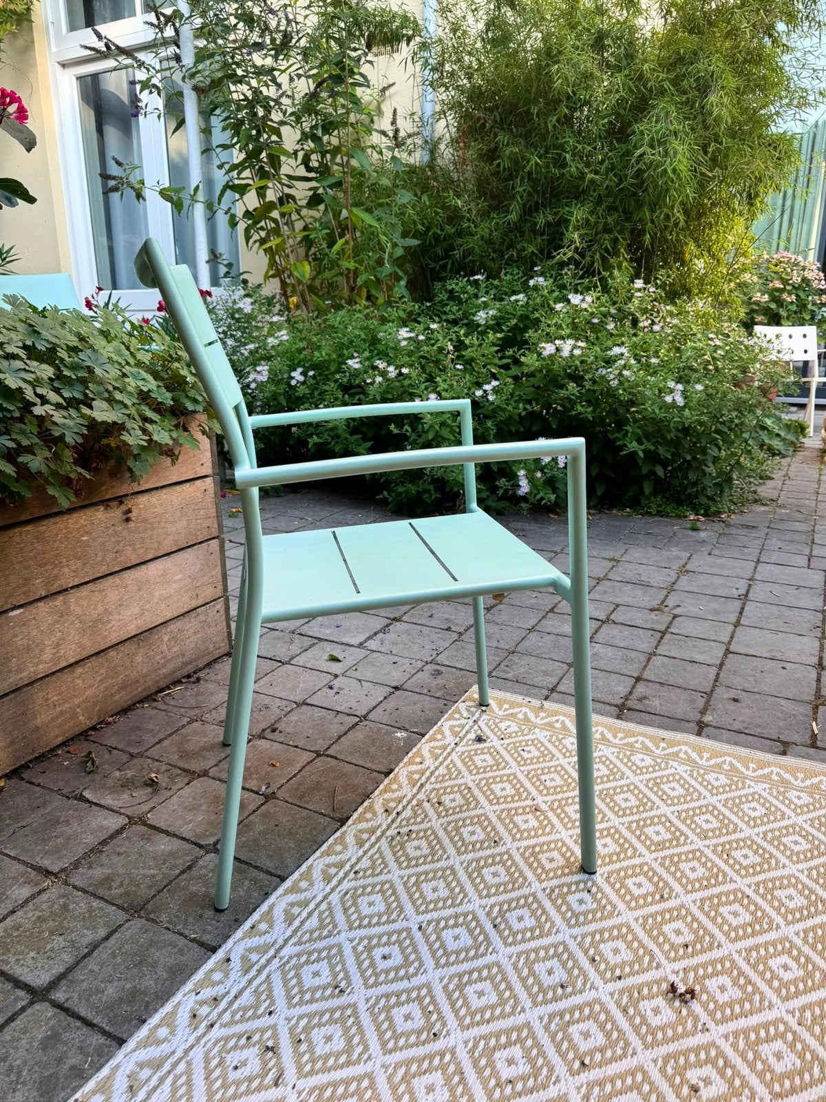 Tuinstoelen Max en Luuk ( 4 stuks), Ophalen, Gebruikt, Kunststof, Stapelbaar