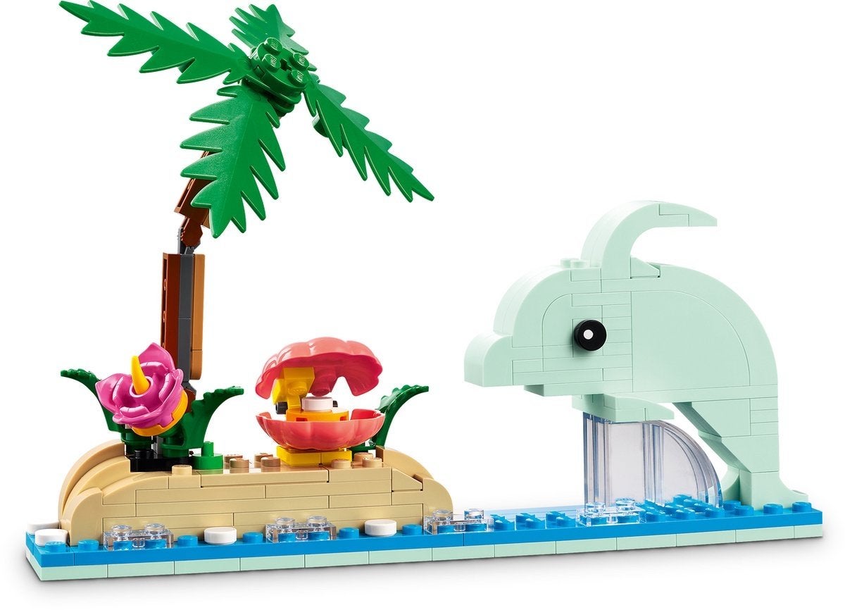 Foto 6 van LEGO Creator 3in1 Tropische Ukelele Dolfijn Surfplank 31156