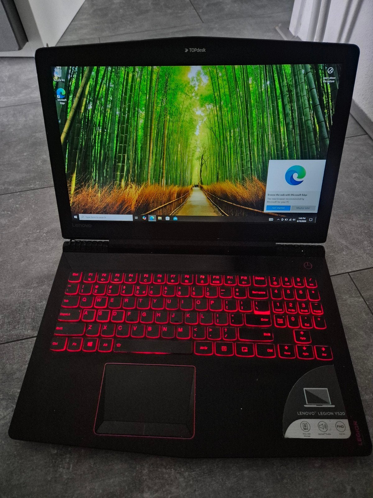Lenovo Legion Y520 Gaming Laptop - 8GB RAM, 1TB SSD, Computers en Software, Windows Laptops, Gebruikt, Met videokaart, 2 tot 3 Ghz