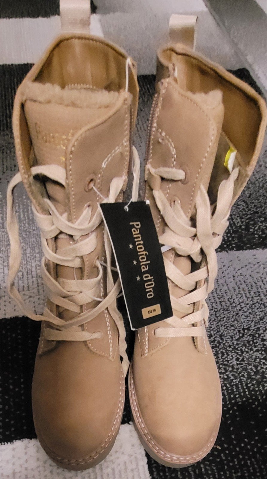 Pantofola d'Oro winterlaarzen - Nieuw met kaartjes, Beige, Lage of Enkellaarzen, Nieuw, Ophalen of Verzenden