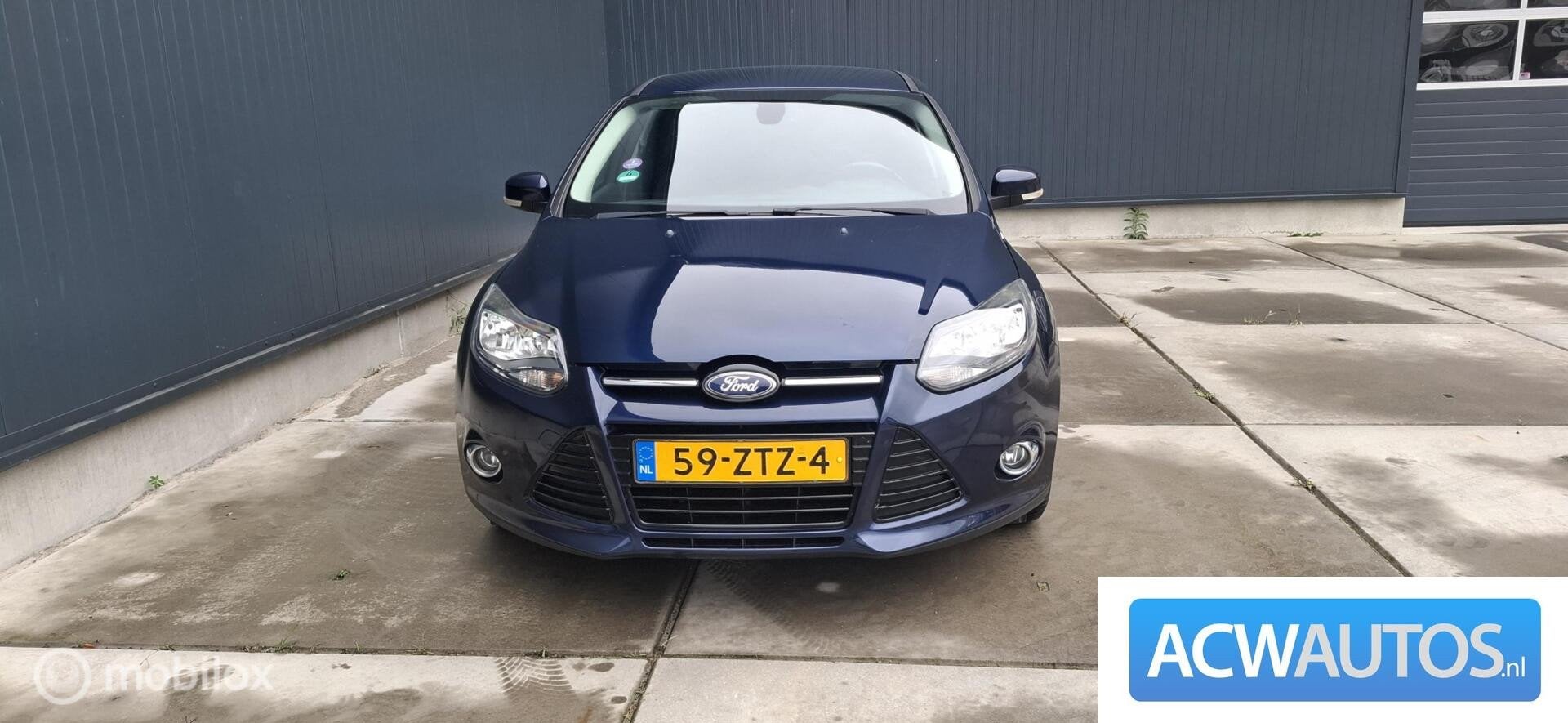 Ford Focus Wagon 1.0 EcoBoost Titanium, Euro 5, 101 pk, Gebruikt, Blauw