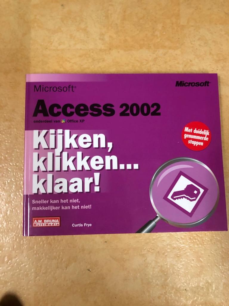 Microsoft Access 2002 naslagwerk, Boeken, Ophalen of Verzenden, Nieuw, Software