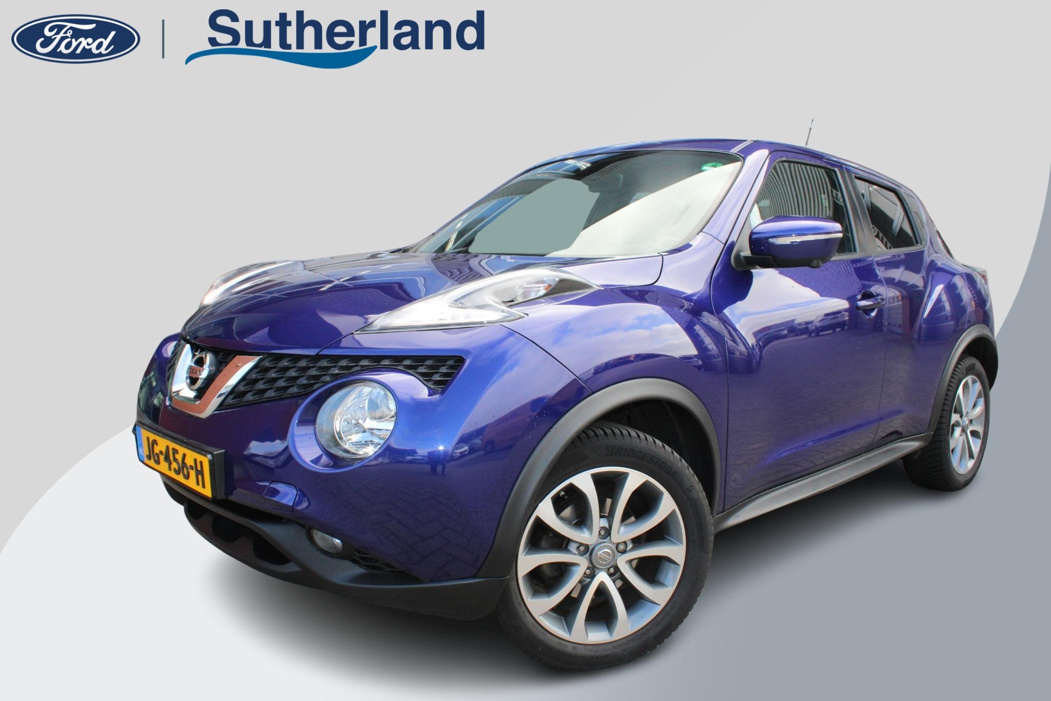 Nissan Juke 1.2 DIG-T S/S Tekna | Trekhaak | Lederen Bekledi, Auto's, Nissan, Blauw, 116 pk, Bedrijf, Handgeschakeld