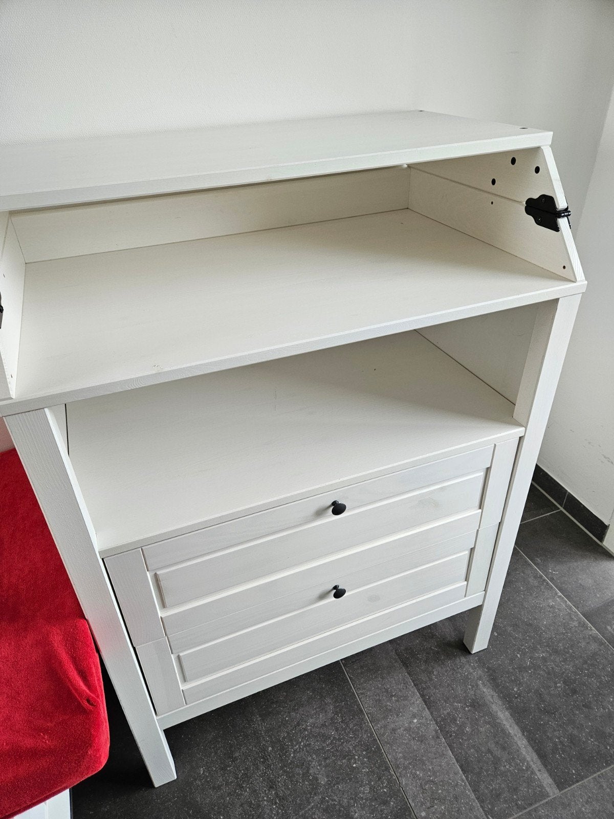 IKEA Sundvik Commode met aankleedgedeelte en 2 lades, Ophalen, Gebruikt