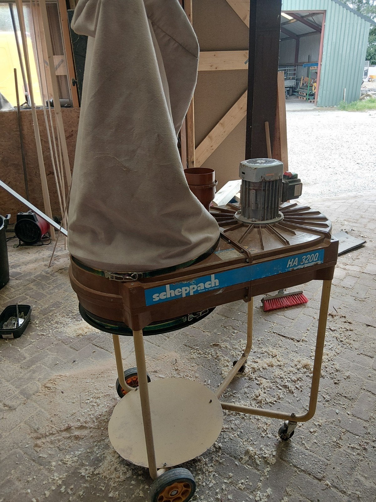 Scheppach HA 3200 afzuiger voor houtbewerking, Ophalen, Gebruikt