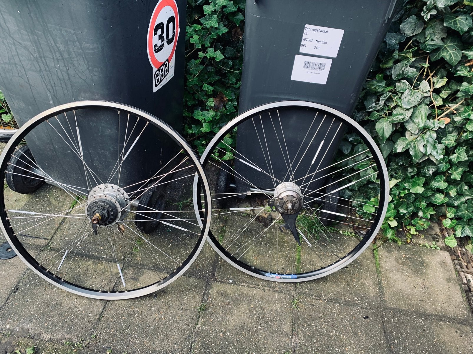 Te koop fiets wielen met  8 versnellingen e, Ophalen, Zo goed als nieuw, Wiel